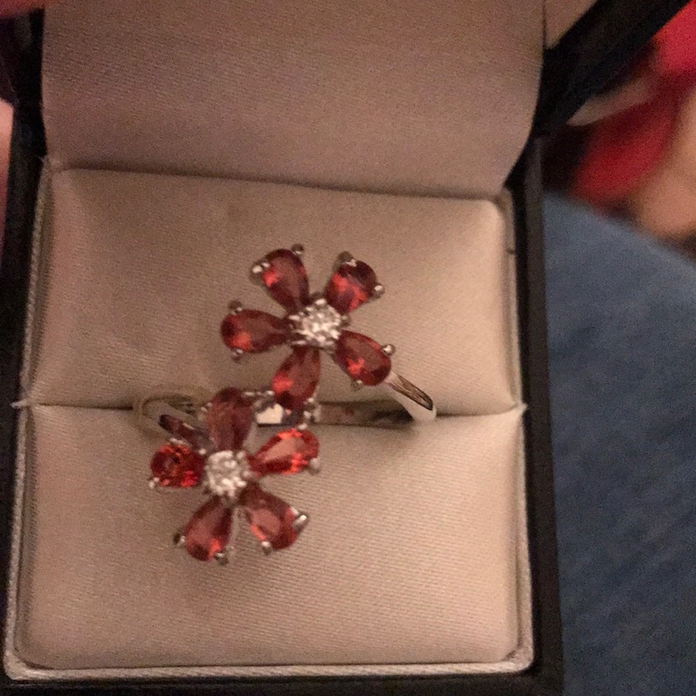 Pink flower ring